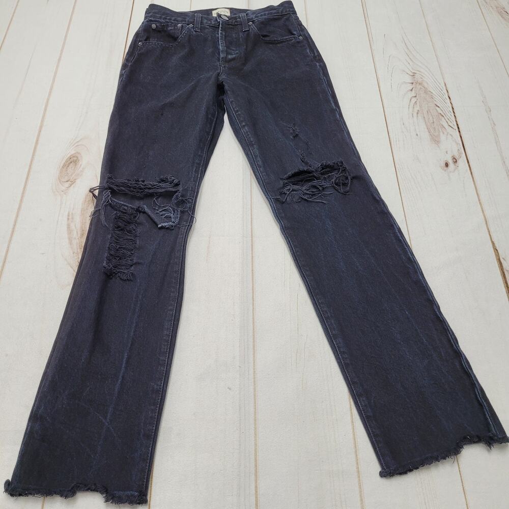 Alice and Olivia amazing boyfriend jeans black high rise